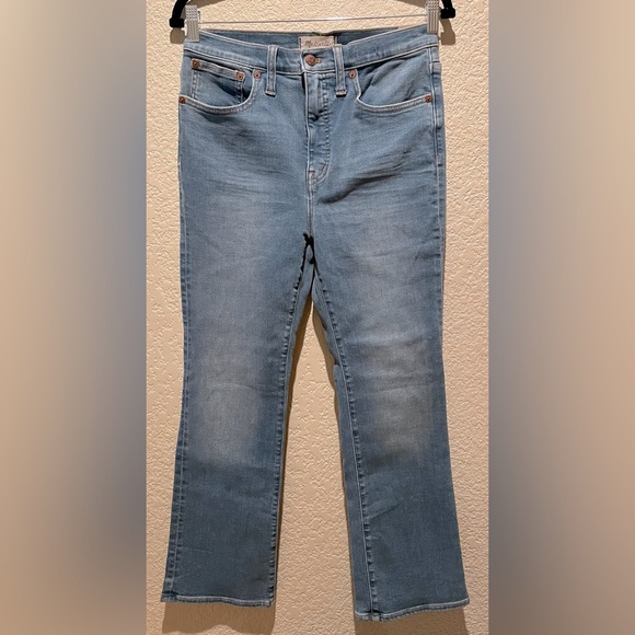 NWT Madewell Cali Demi Boot Blue Jeans Size 28 - Picture 4 of 13